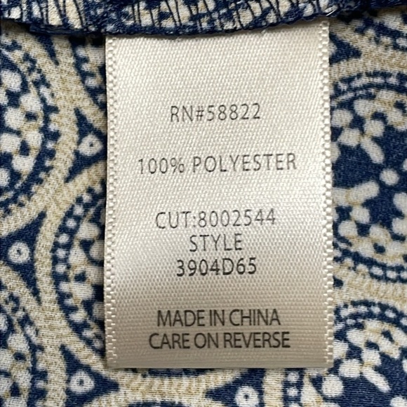 NWT Max Studio Navy Cream Medallion Links Sleeveless Maxi Dress L - Picture 14 of 15